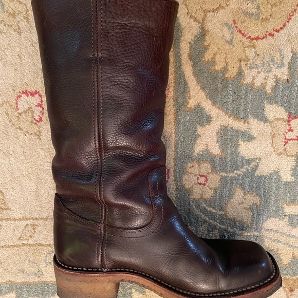 Frye Campus Boot 12R Dark Brown vintage size 9 - Picture 5 of 16